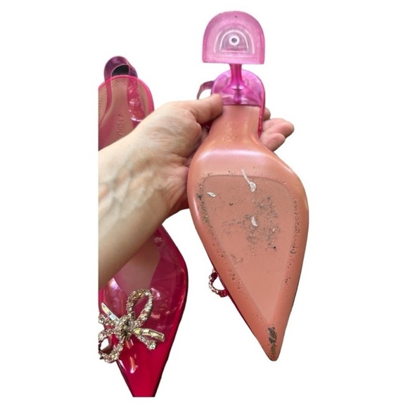 Amina Muaddi Rosie 110mm Crystal Embellished Pump - Picture 4 of 10